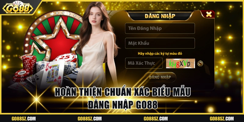 Hoàn thiện chuẩn xác mẫu đăng nhập Go88