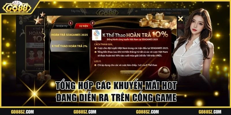 Tổng hợp các khuyến mãi hot đang diễn ra trên cổng game